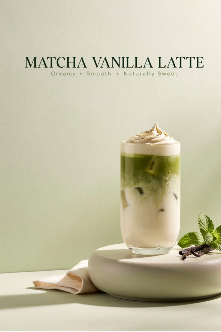 matcha vanilla latte recipe – creamy & smooth